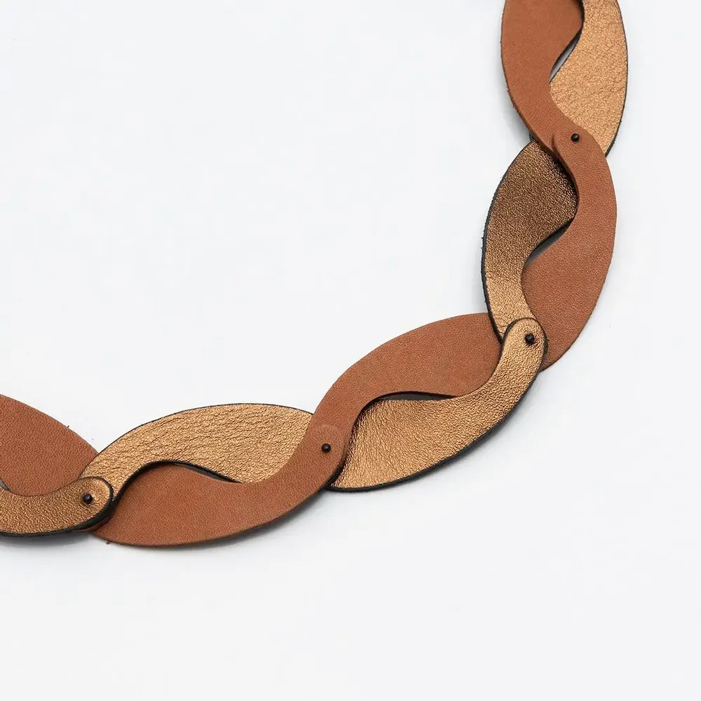 Leather goods - Yin Yang Necklace - C.KARAKALPAKI
