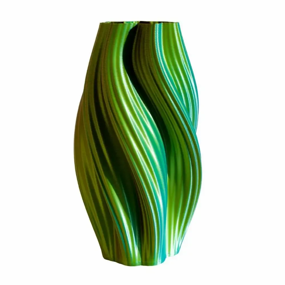 Office design and planning - Vase "Hot Ice Cream" | Multi-color | Tropical | Pink&Lime&Turquoise - AUURA