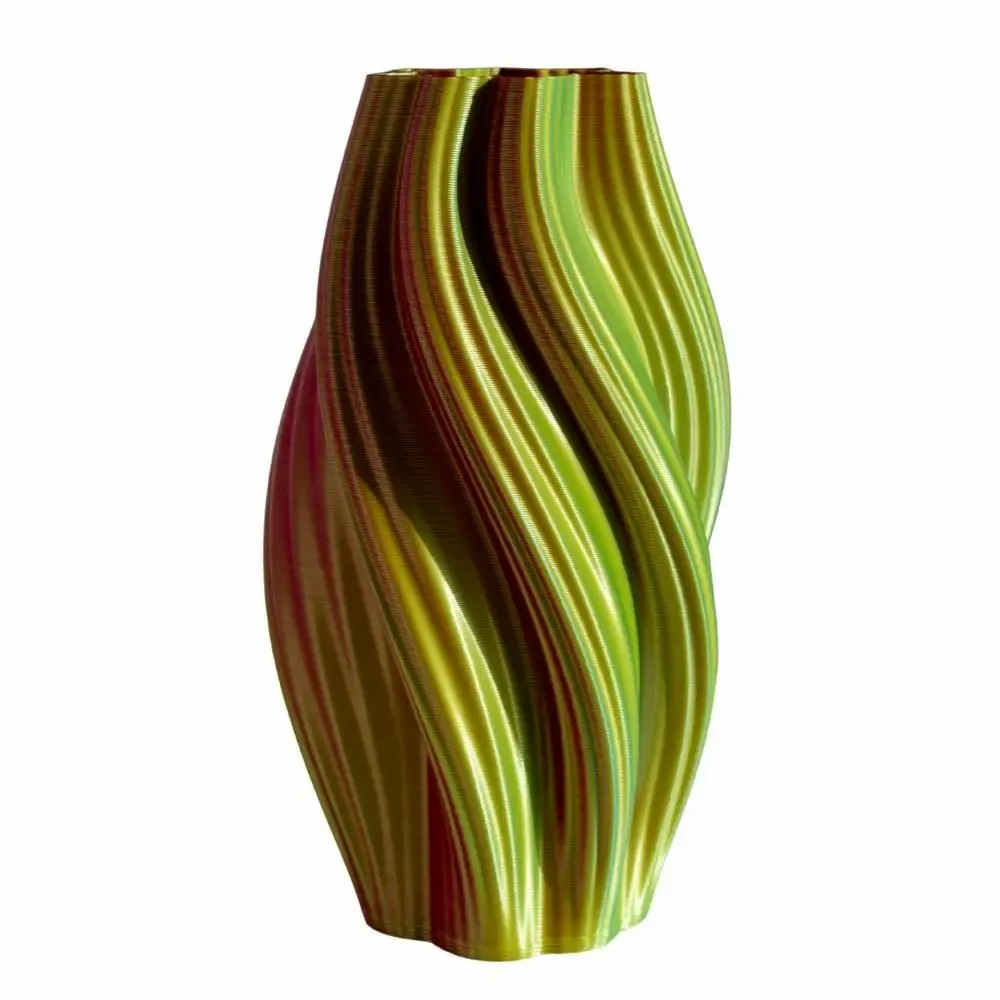 Office design and planning - Vase "Hot Ice Cream" | Multi-color | Tropical | Pink&Lime&Turquoise - AUURA