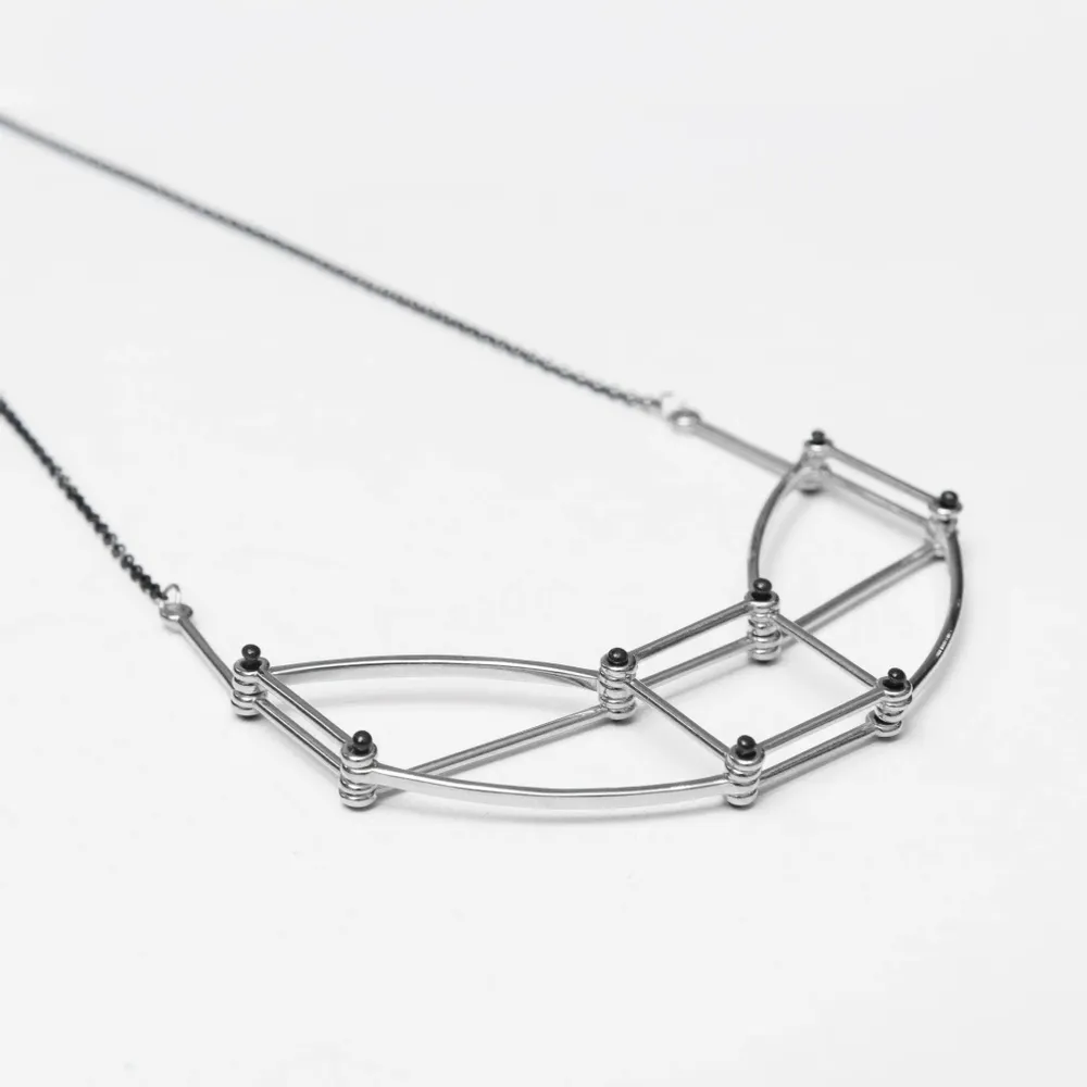 Bijoux - Collier architectural - Chaîne en acier inoxydable - C.KARAKALPAKI