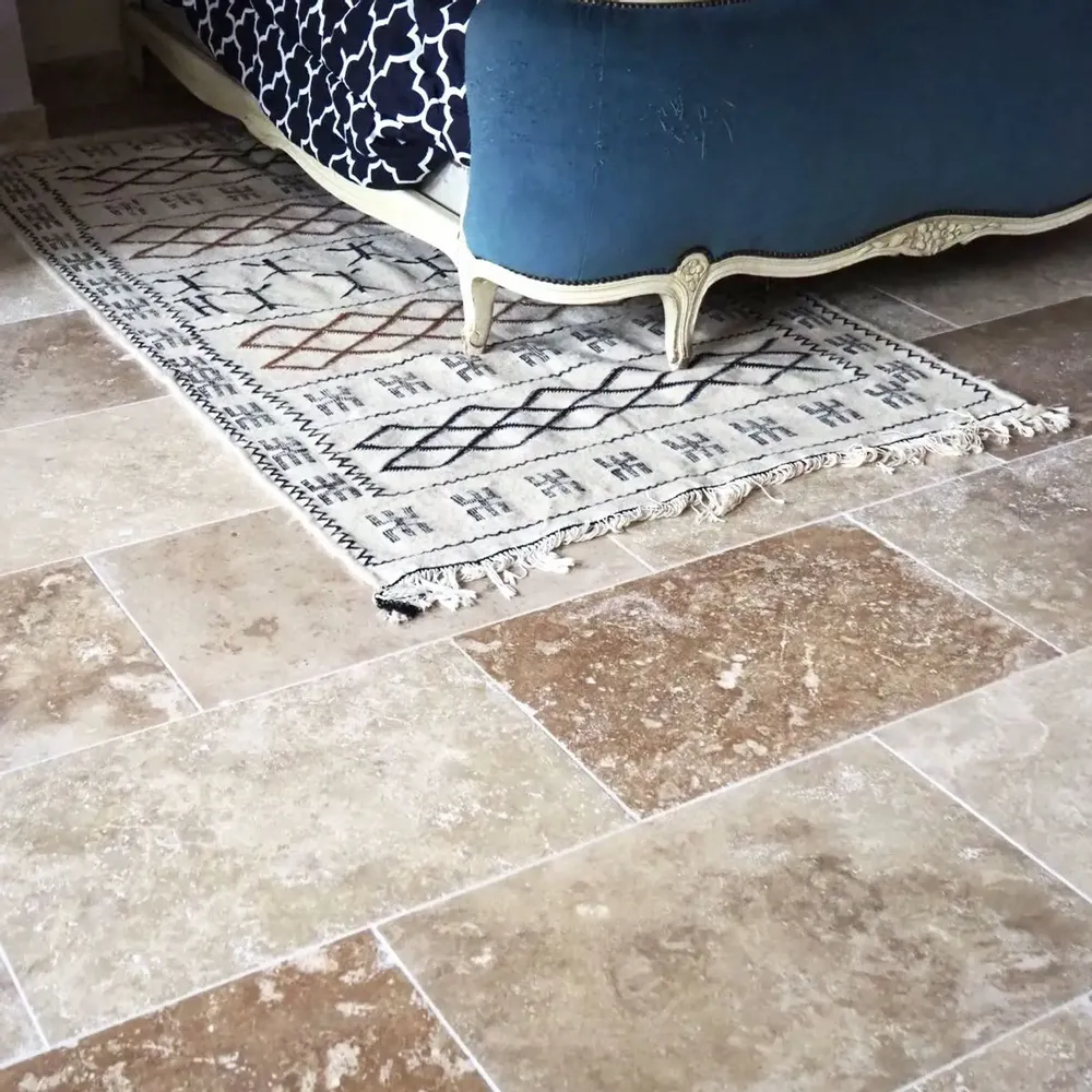 Indoor floor coverings - Second Choice Travertine Tile (Natural) - 61cm x 40.6cm, 1.2cm - LIGERIO