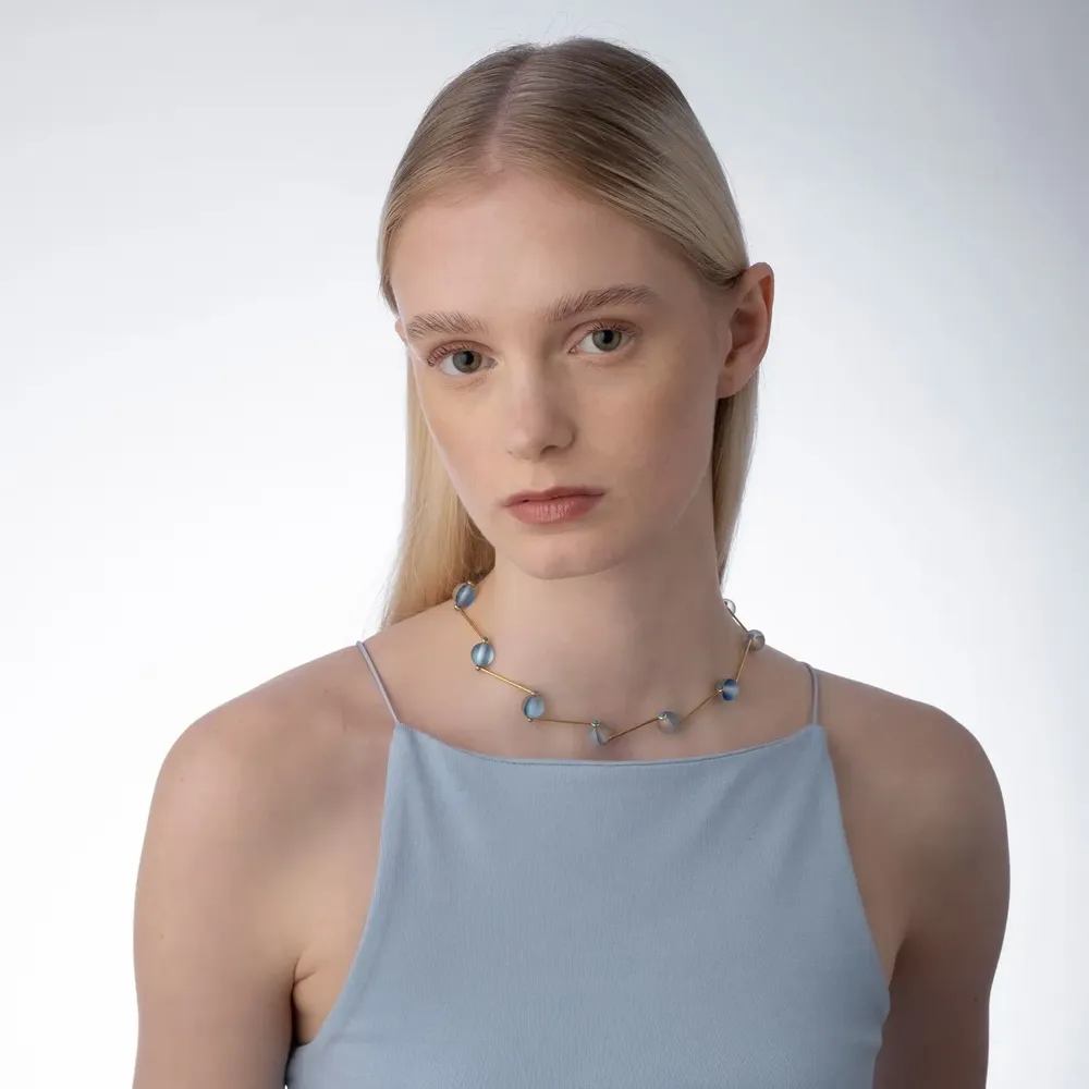 Bijoux - Collier Spectrolite - C.KARAKALPAKI