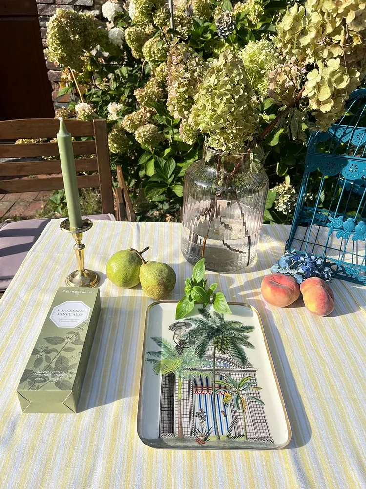 Trays - Botanica enamel tray - PARADISIO IMAGINARIUM