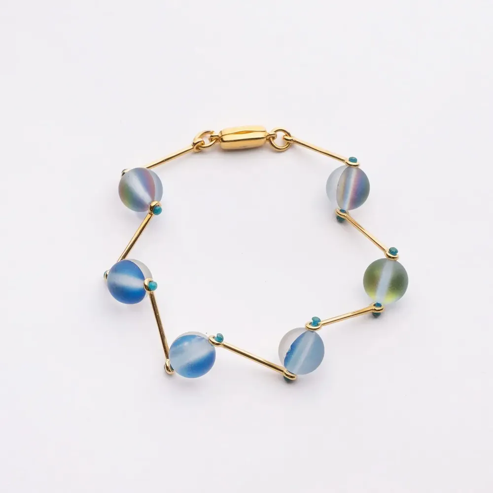 Bijoux - Bracelet en spectrolite - C.KARAKALPAKI