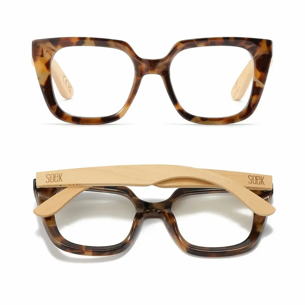 Glasses - SOLUNA OMBRE l Reader l Blue Light Magnifying - SOEK SUSTAINABLE WOOD & PLANT BASED EYEWEAR