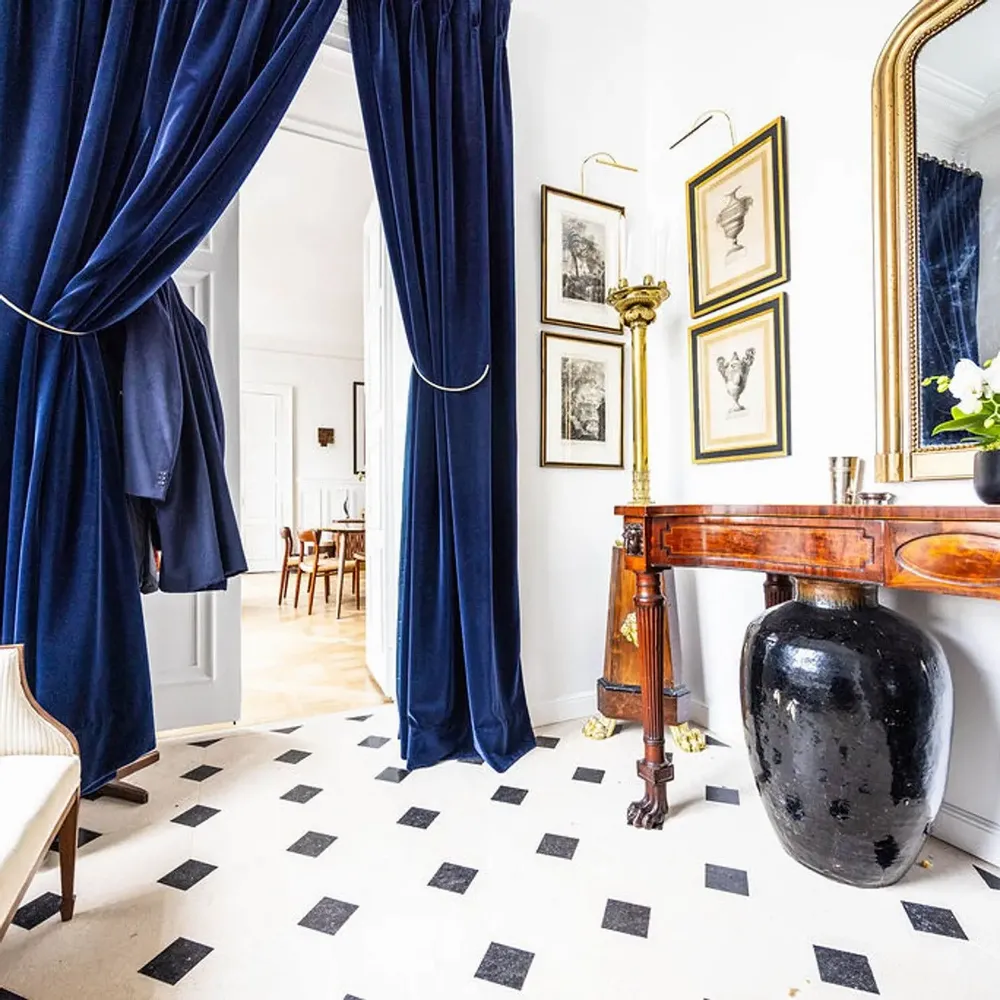 Indoor floor coverings - Nivernais stone cabochon paving - LIGERIO