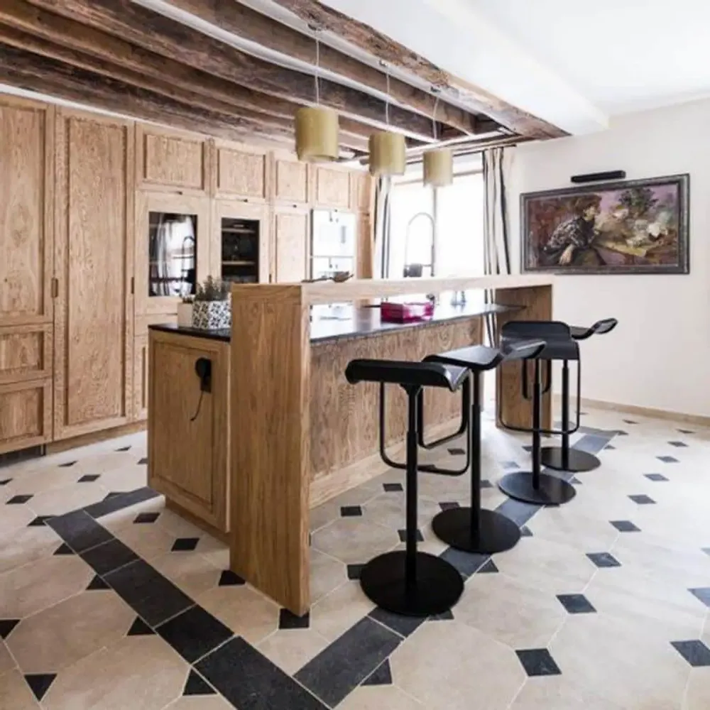 Indoor floor coverings - Peripheral band in natural stone from Nivernais (Sold by ml) - LIGERIO