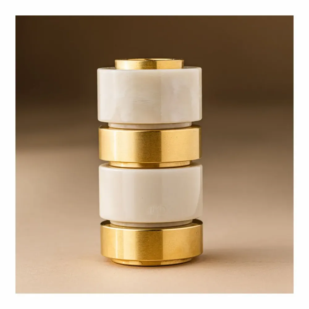 Decorative objects - PALACE candle holder - solid brass - MAISON PECHAVY