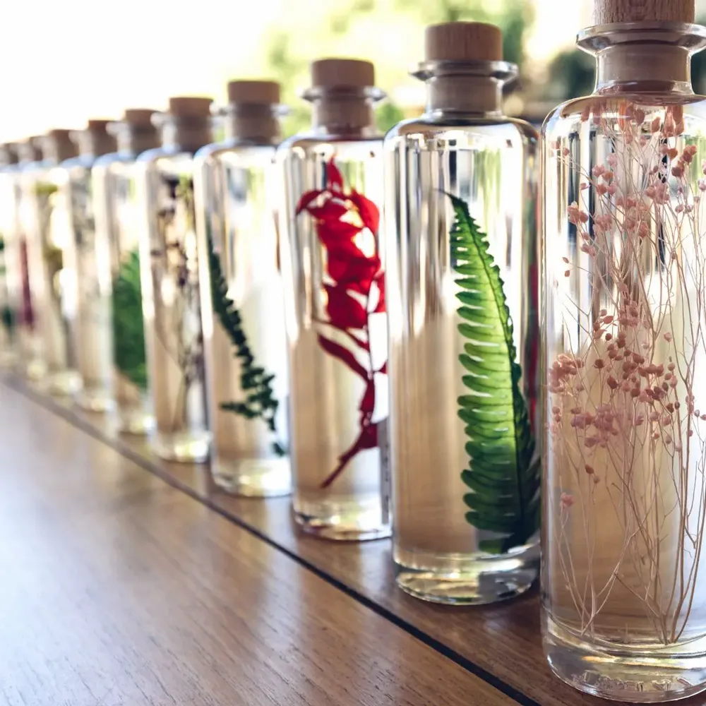 Decorative objects - L'Herbarium de Théophile — La trilogie - Plant immersed in a bott - THEOPHILE BERTHON