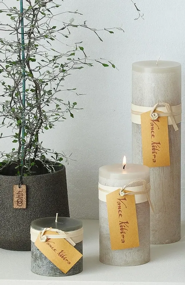 Objets design - Vance Kitira Bougies en bois - LÜBECH LIVING