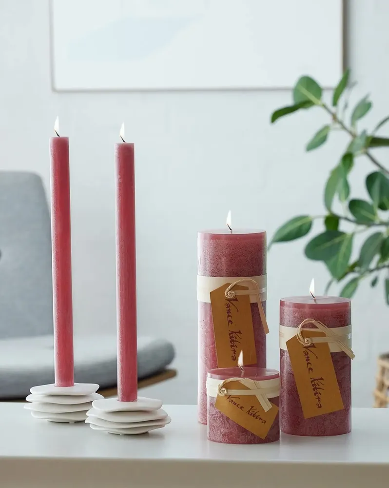 Objets design - Vance Kitira Bougies en bois - LÜBECH LIVING