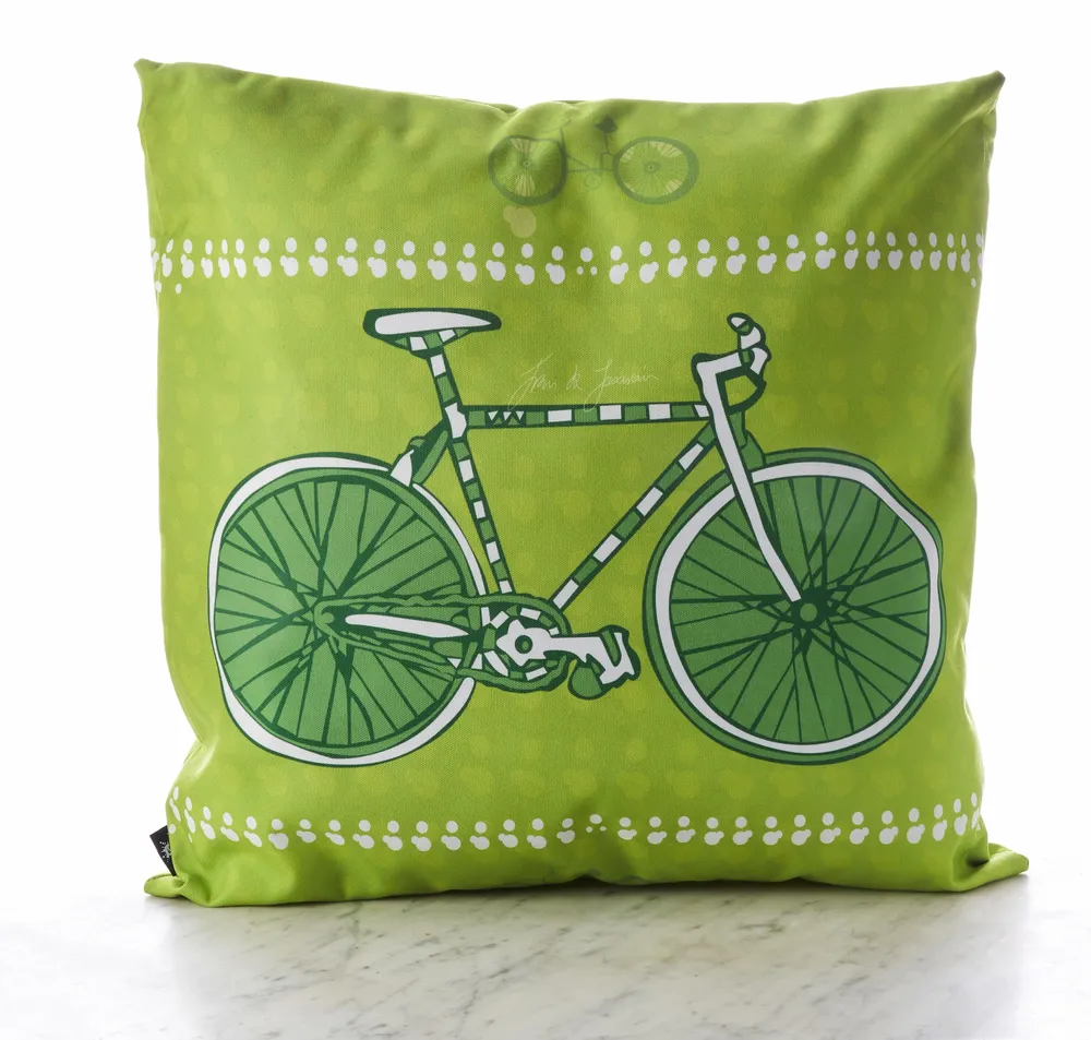 Fabric cushions - Bici 45 x 45 decorative cushion cover - Design by Juan de Lascurain - ARTDECORIS