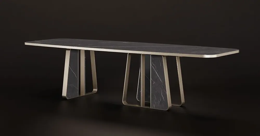 Bancs - Table de salle à manger Kenai fabriquée à la main au Portugal - PORUS STUDIO