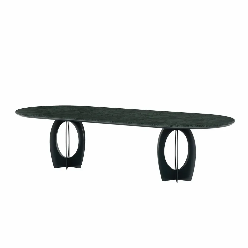 Tables Salle à Manger - Table de salle à manger ovale Boulder - PORUS STUDIO