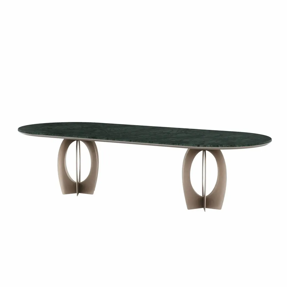 Tables Salle à Manger - Table de salle à manger ovale Boulder - PORUS STUDIO