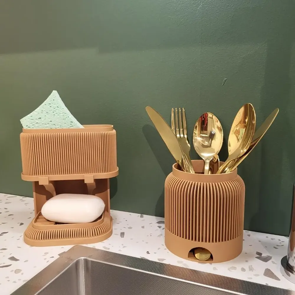 Egouttoirs - Porte éponge en impression 3D - Design et épuré pour la cuisine - CRÉA-TH