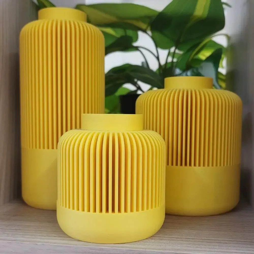 Vases - Triplette of interlocking 3D vases - Designer interior decoration - CRÉA-TH