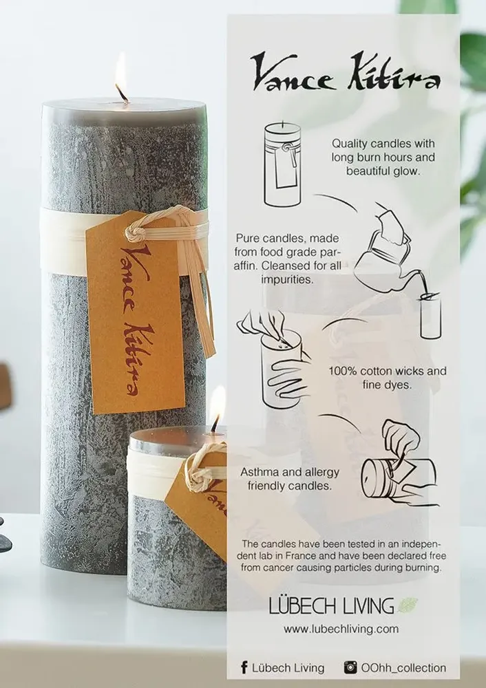 Objets design - Vance Kitira Bougies en bois - LÜBECH LIVING