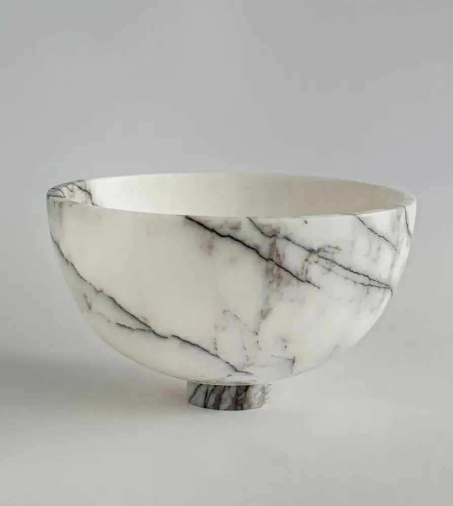 Platter and bowls - LILAC MARBLE FRUIT BOWL - KIWANO CONCEPT