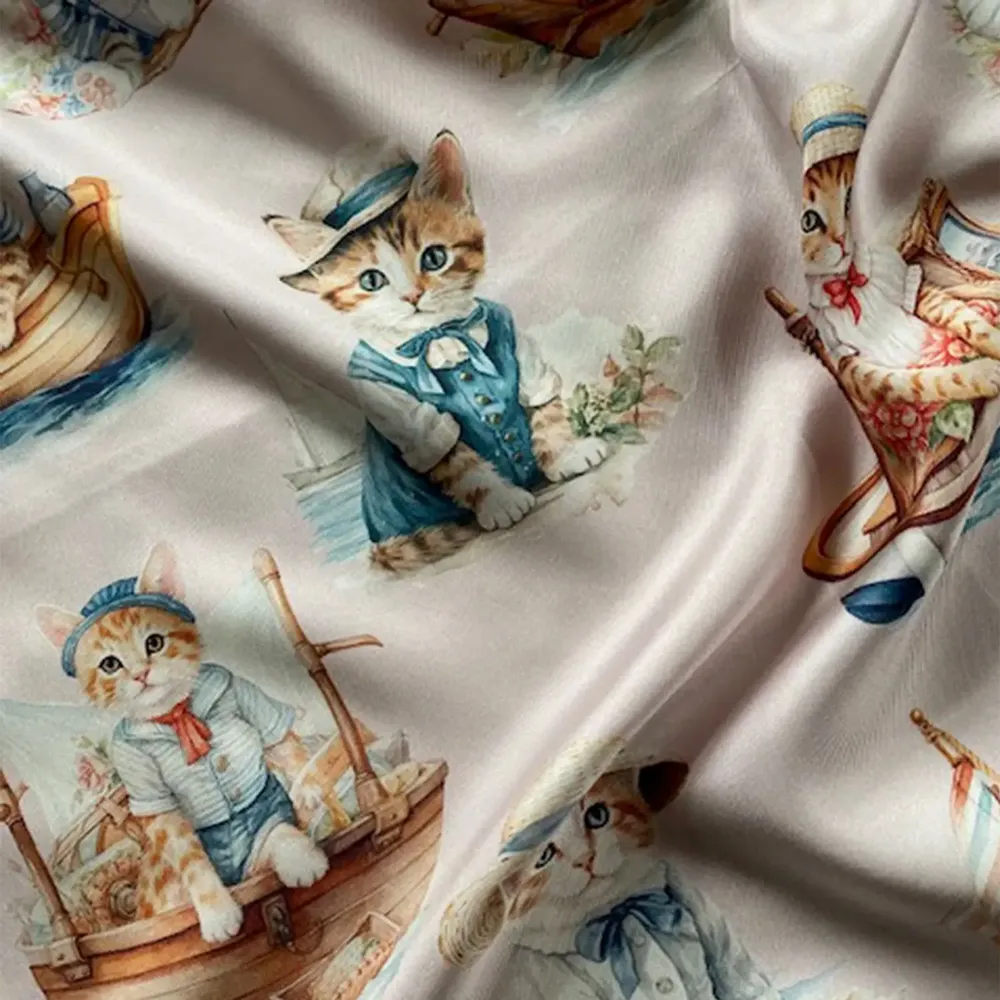 Foulards et écharpes - Foulard pour chat marin 45x45 cm - RALUFINEART