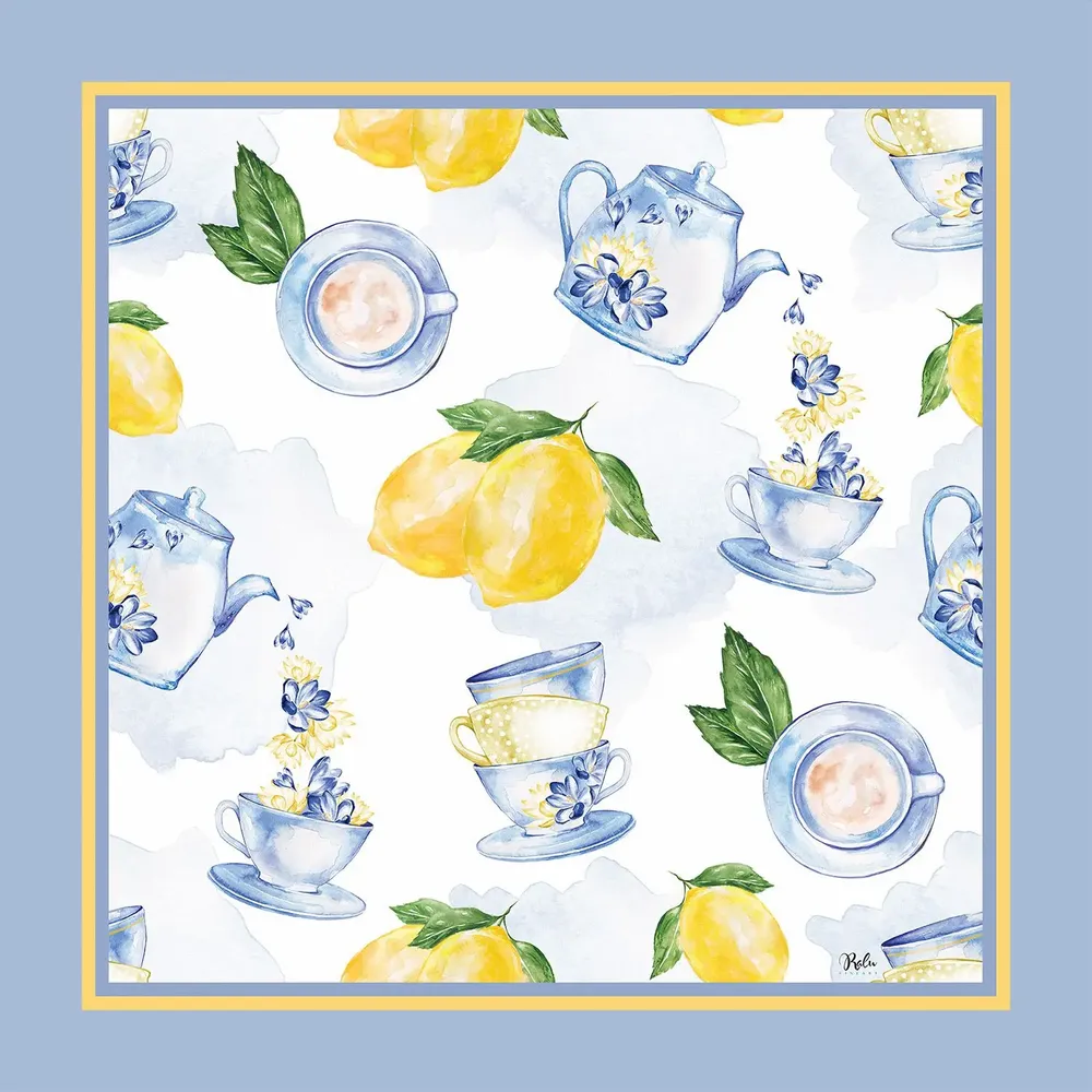 Scarves - Tea Time Scarf 70X70 CM - RALUFINEART