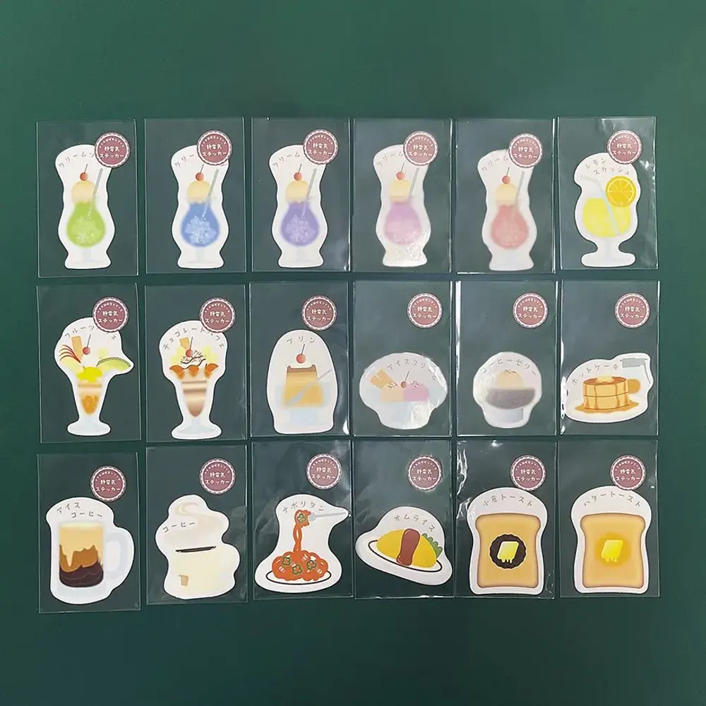 Papeterie - Static electricity stickers　Retro coffee shop series - ICHIKUDO