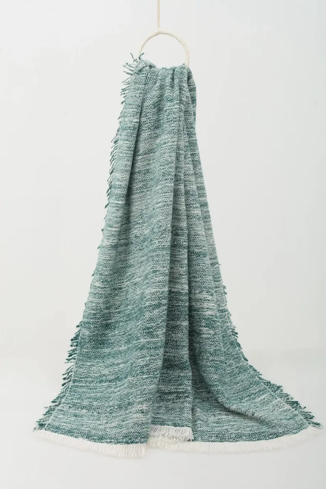 Throw blankets - Tibetan Cashmere Hand-Spun Pulu Art Cape Blanket - SANDRIVER CASHMERE