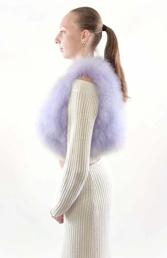 Prêt-à-porter - Gilet en plume soyeuse - MARCY PLUMASSIER - FEATHERS