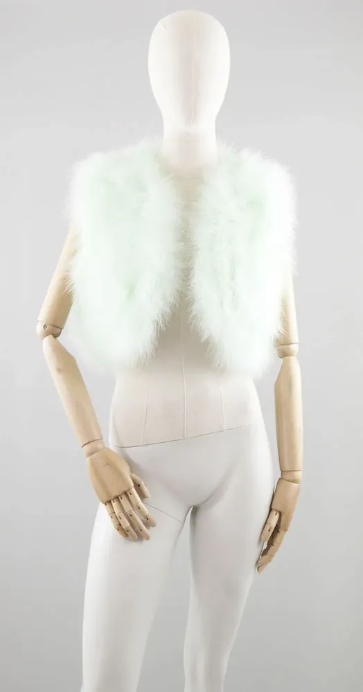 Prêt-à-porter - Gilet en plume soyeuse - MARCY PLUMASSIER - FEATHERS