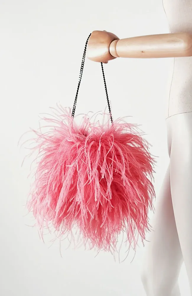 Sacs et cabas - Sac en plume d'autruche véritable - MARCY PLUMASSIER - FEATHERS