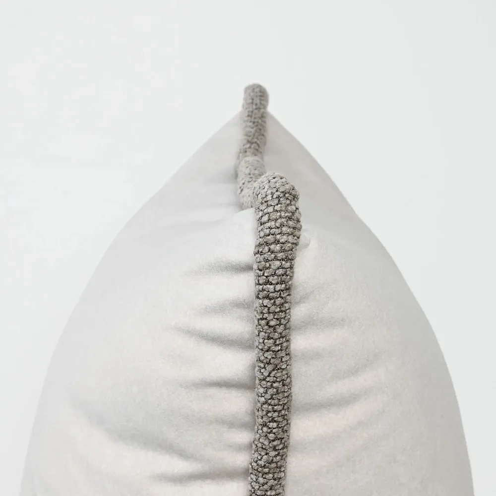 Fabric cushions - Cappuccino Felt Cushion - Part of the Dune Cushion Collection - DARCY & DUKE