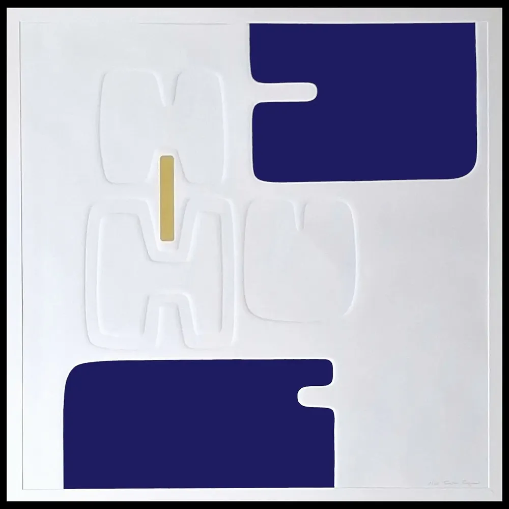 Paintings - engraving, embossing, gold leaf 120 cm x 120 cm - FOUCHER-POIGNANT