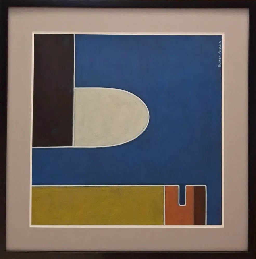 Paintings - acrylic on paper framed 65cm x 65cm - FOUCHER-POIGNANT