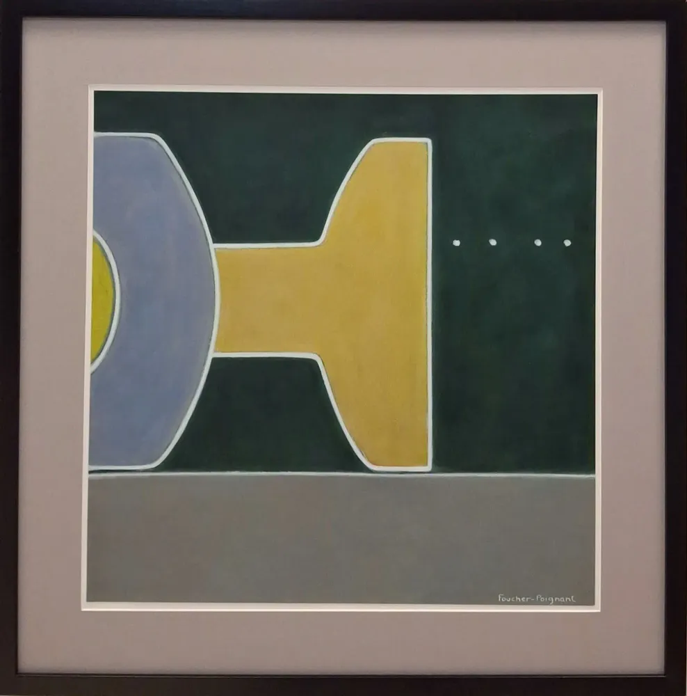 Paintings - acrylic on paper framed 65cm x 65cm - FOUCHER-POIGNANT