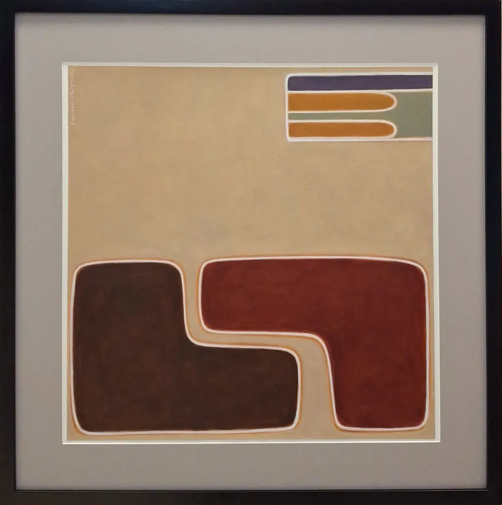 Paintings - acrylic on paper framed 65cm x 65cm - FOUCHER-POIGNANT