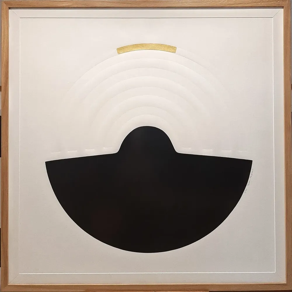 Paintings - engraving, embossing, gold leaf 120 cm x 120 cm - FOUCHER-POIGNANT