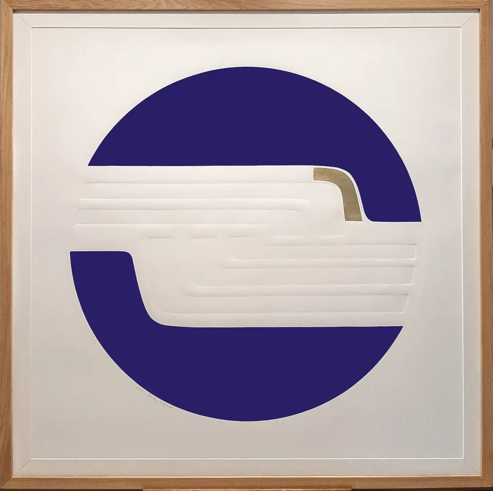 Paintings - engraving, embossing, gold leaf 120 cm x 120 cm - FOUCHER-POIGNANT