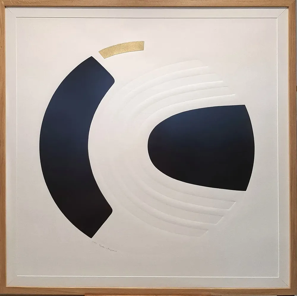 Paintings - engraving, embossing, gold leaf 120 cm x 120 cm - FOUCHER-POIGNANT