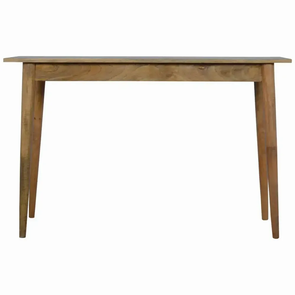 Desks - Artisan Furniture Solid Wood 2 Drawer Nordic Writing Desk, Beige - ARTISAN FURNITURE