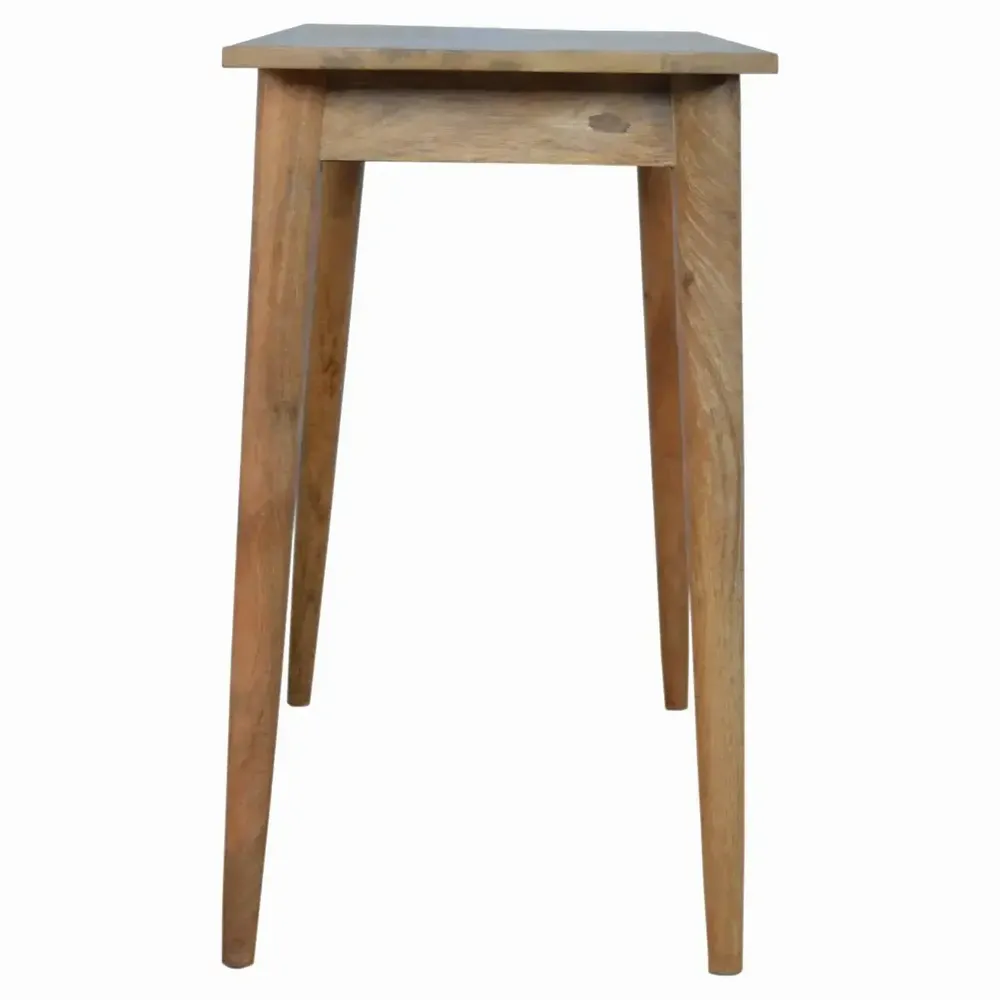 Desks - Artisan Furniture Solid Wood 2 Drawer Nordic Writing Desk, Beige - ARTISAN FURNITURE