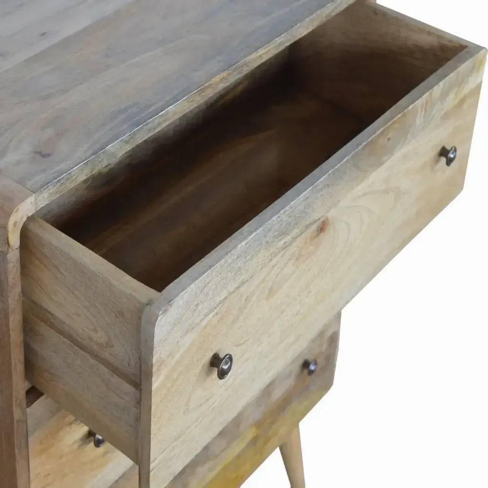 Chiffonniers - Artisan Furniture Commode Courbe, 3 Tiroirs, Oak-ish, Marron - ARTISAN FURNITURE