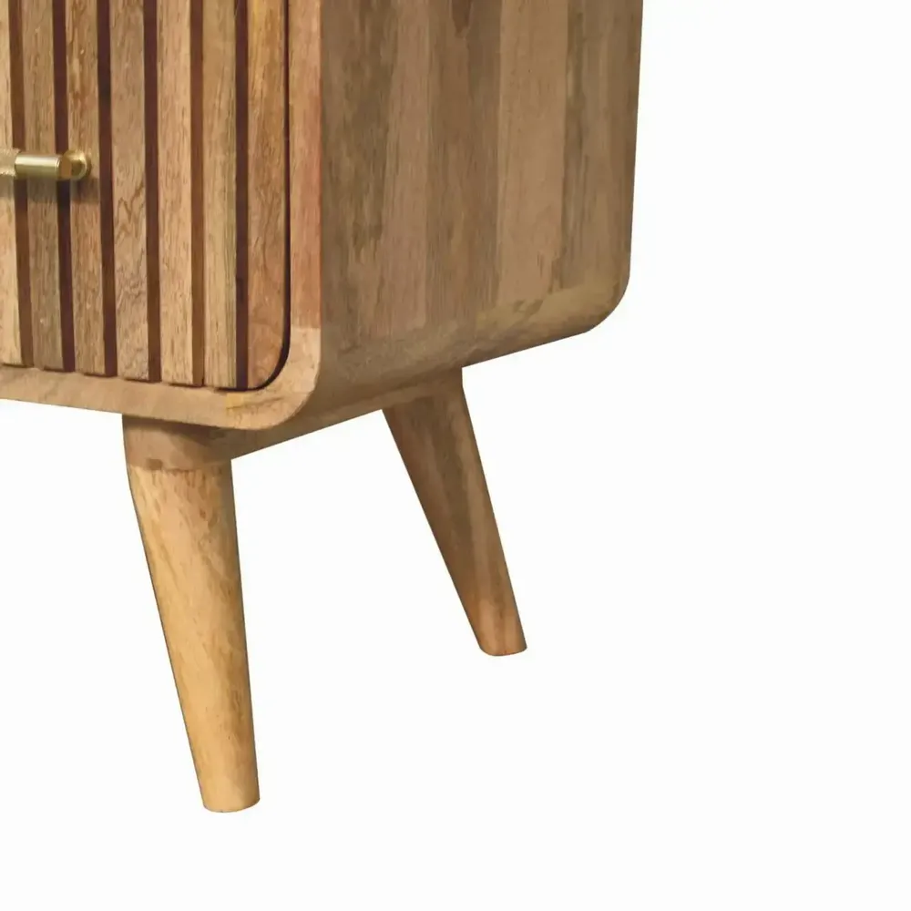 Chiffonniers - Artisan Furniture en bois massif à rainures T-bar Commode, 3 Tiroirs, Marron - ARTISAN FURNITURE