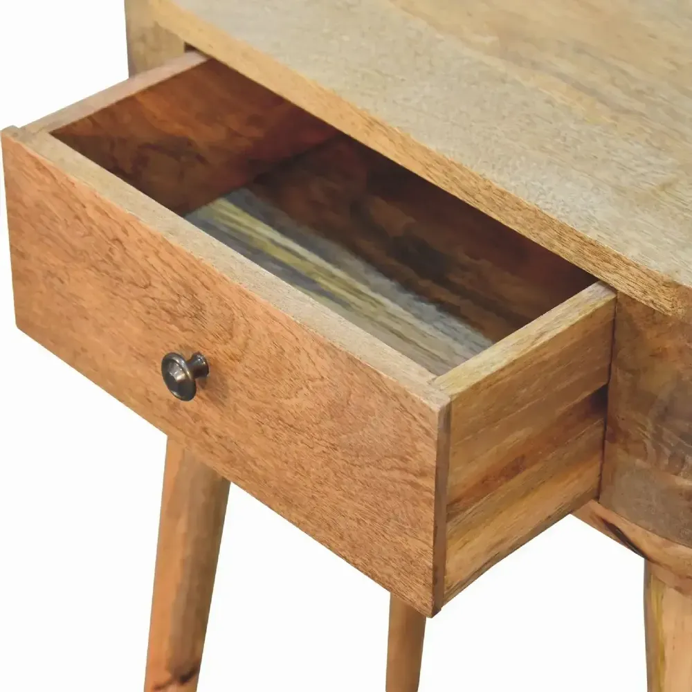 Consoles - Artisan Furniture en bois massif Mini Albion Chêne clair Console, 1 Tiroir, Beige - ARTISAN FURNITURE