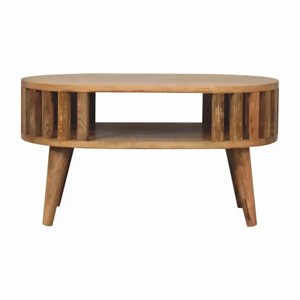 Tables basses - Artisan Furniture en bois massif Mini Ariella Table basse, Open Niche, Beige - ARTISAN FURNITURE