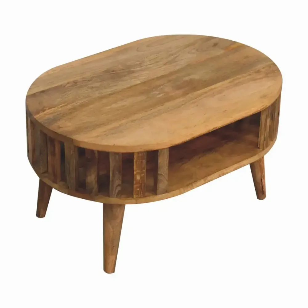 Tables basses - Artisan Furniture en bois massif Mini Ariella Table basse, Open Niche, Beige - ARTISAN FURNITURE