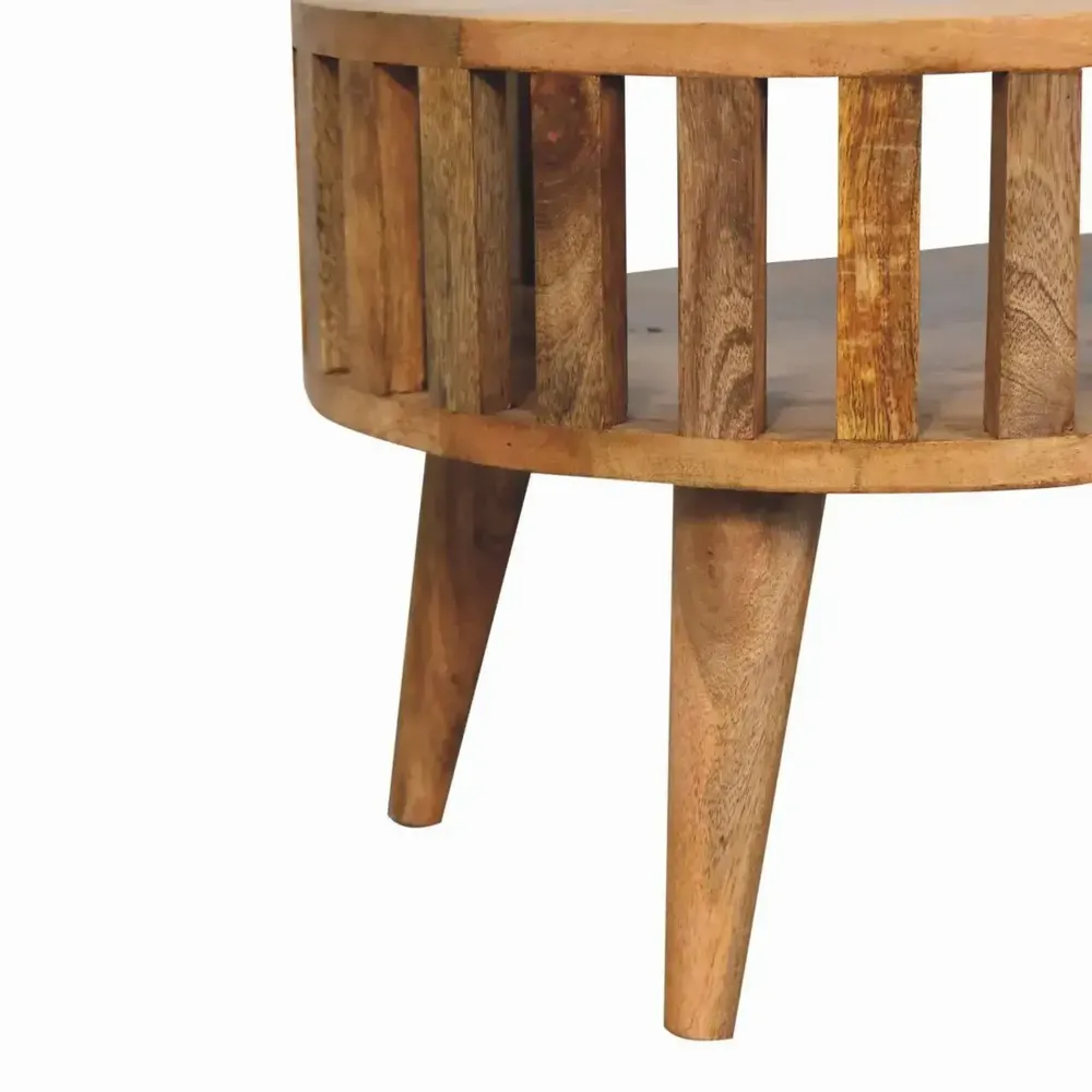 Tables basses - Artisan Furniture en bois massif Mini Ariella Table basse, Open Niche, Beige - ARTISAN FURNITURE