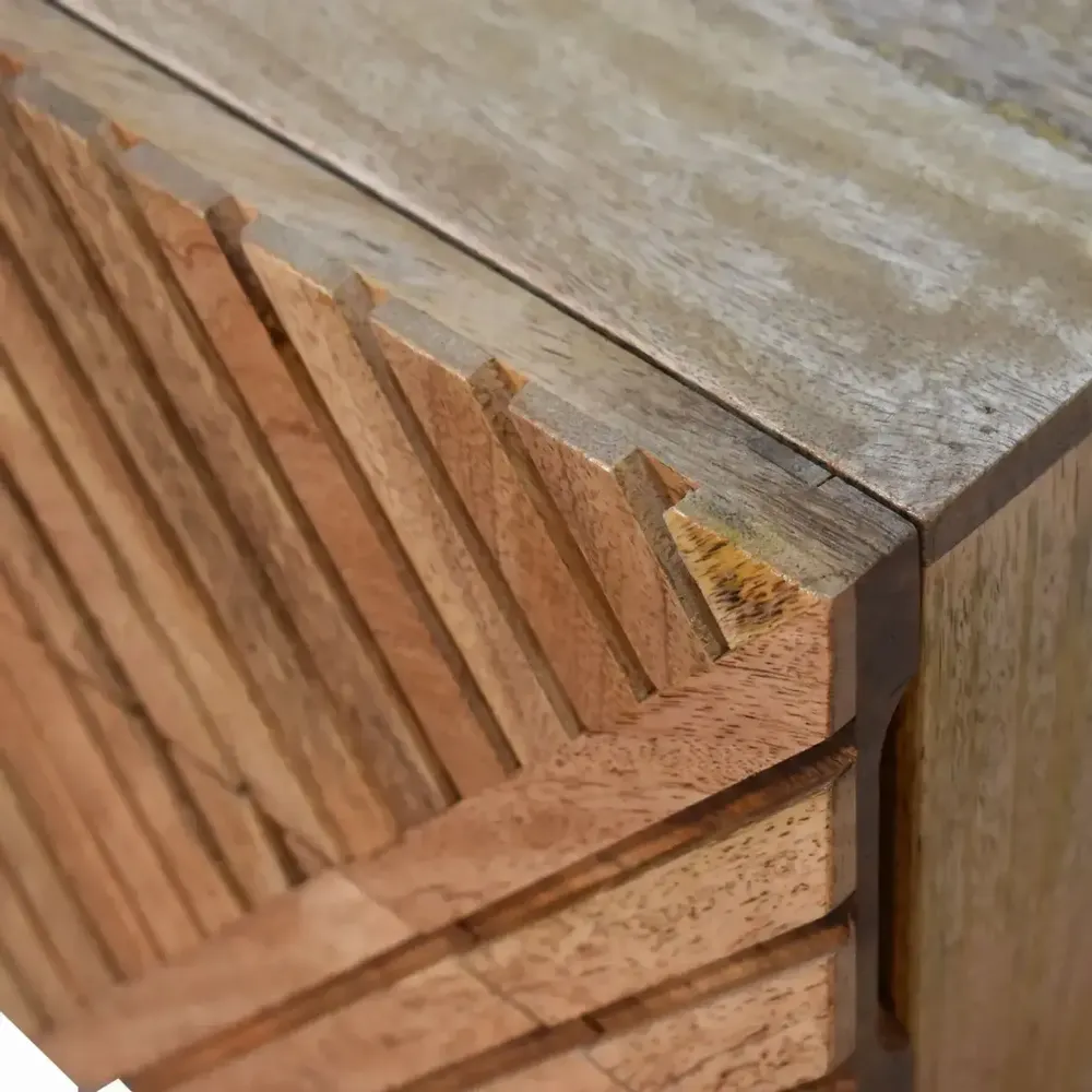 Tables de nuit - Artisan Furniture en bois massif Mini Lillie Table de chevet, 2 Tiroirs, Marron - ARTISAN FURNITURE