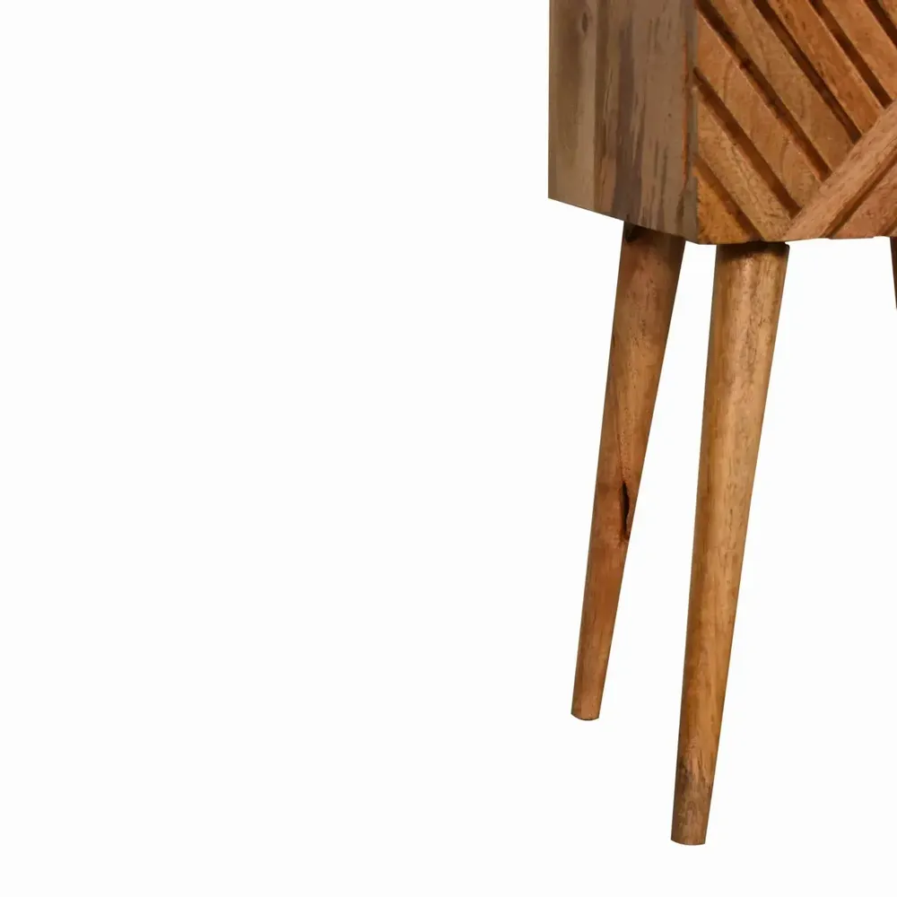 Tables de nuit - Artisan Furniture en bois massif Mini Lillie Table de chevet, 2 Tiroirs, Marron - ARTISAN FURNITURE