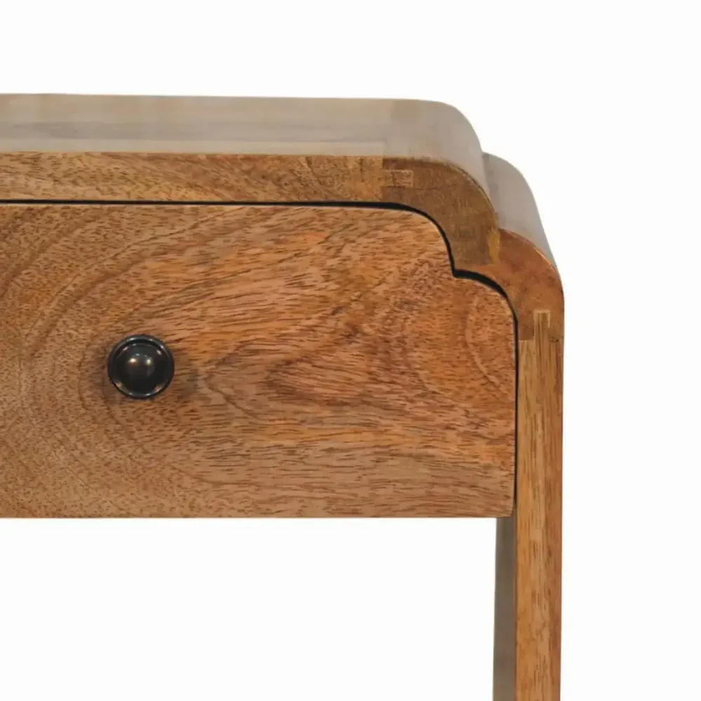Tables de nuit - Artisan Furniture en bois massif Newton Mini Chêne clair Table de chevet avec a drawer et open shelf, Marron - ARTISAN FURNITURE
