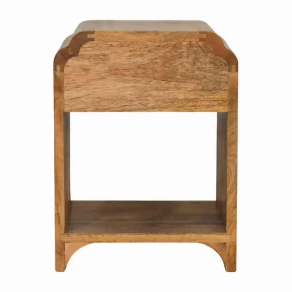 Tables de nuit - Artisan Furniture en bois massif Newton Mini Chêne clair Table de chevet avec a drawer et open shelf, Marron - ARTISAN FURNITURE